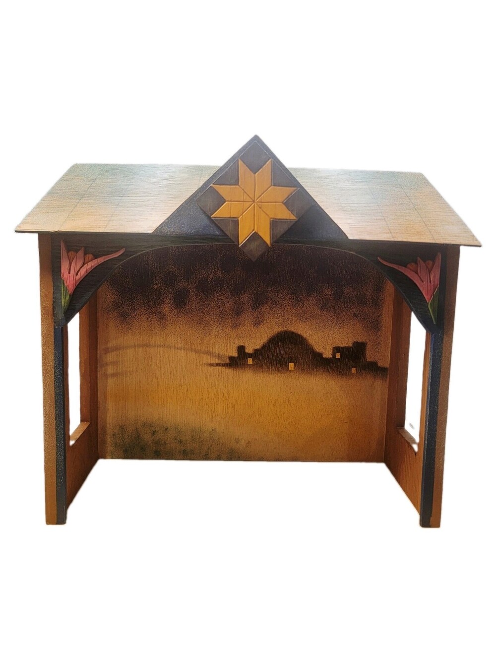 Christmas Jim Shore 2003 Heartwood Creek #113258 Nativity Stable Creche